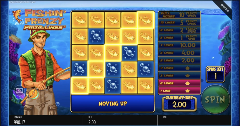 Fishin Frenzy Prize Lines Slot