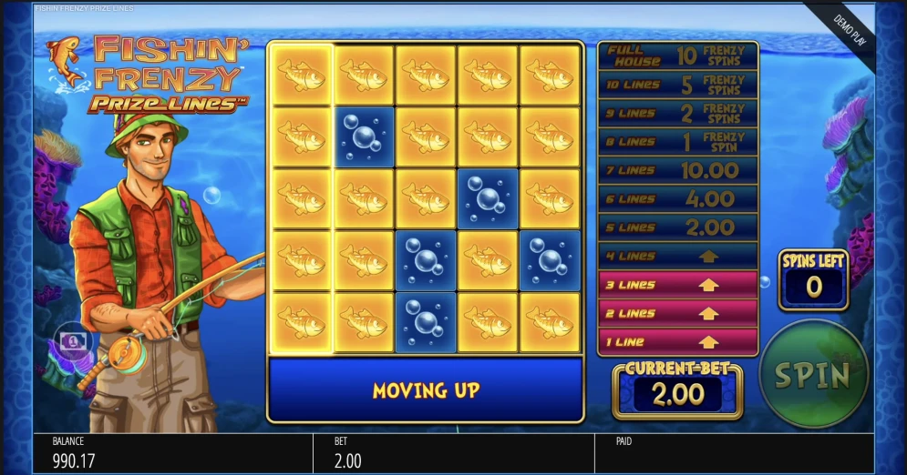 Fishin Frenzy Prize Lines Slot