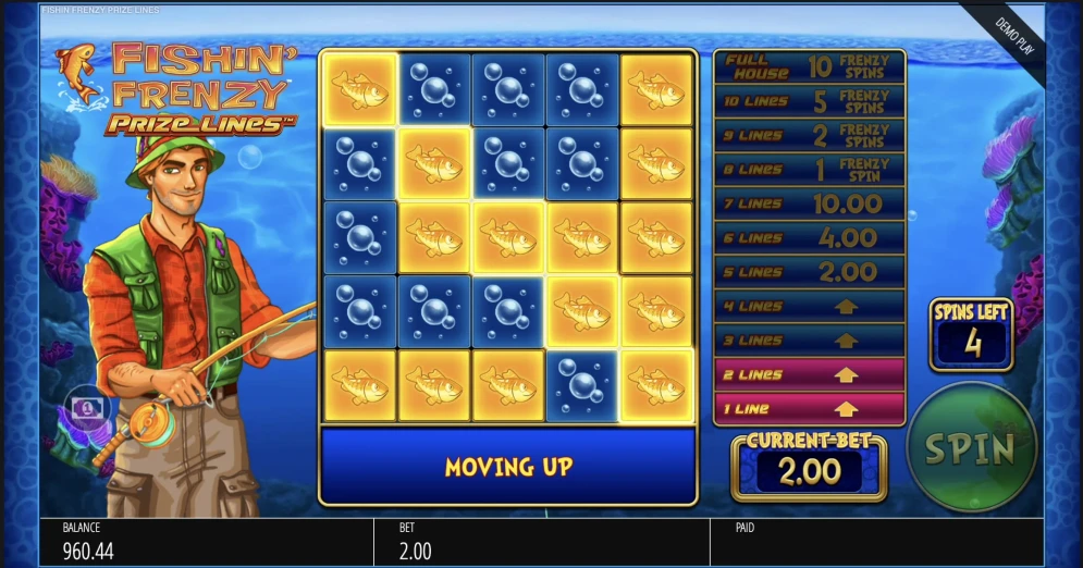 Fishin Frenzy Prize Lines Slot